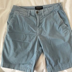 Grayish-blue men’s American Eagle shorts. Size 28 waist.